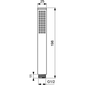 Ручной душ Ideal Standard Idealrain черный шелк (BC774XG)