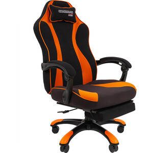 Кресло Chairman game 35 Россия ткань черный/оранжевый (00-07089917)