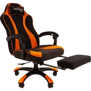 Кресло Chairman game 35 Россия ткань черный/оранжевый (00-07089917)