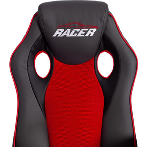 Компьютерное кресло TetChair Кресло RACER GT new кож/зам/ткань, металлик/красный, 36/08