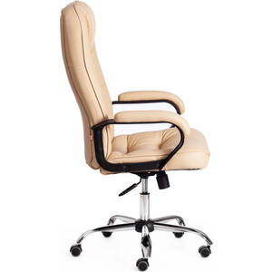 Компьютерное кресло TetChair Кресло СН9944 (22) хром кож/зам, бежевый, 36-34