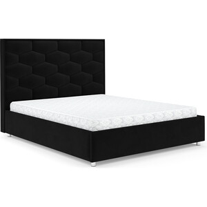 Кровать Mebel Ars Рица 160 см (велюр черный НВ-178 17)