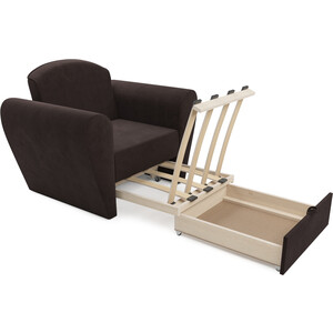 Кресло-кровать Mebel Ars Квартет (Коричневый кордрой)