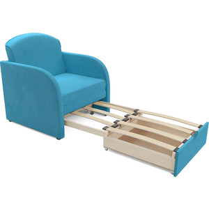 Кресло-кровать Mebel Ars Малютка (рогожка синяя)