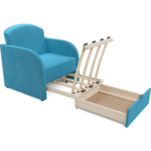 Кресло-кровать Mebel Ars Малютка (рогожка синяя)