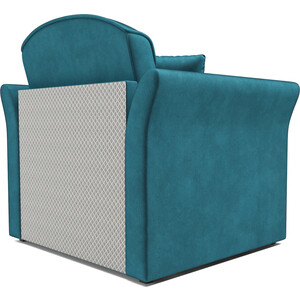 Кресло-кровать Mebel Ars Малютка №2 (бархат сине-зеленый STAR VELVET 43 BLACK GREEN)
