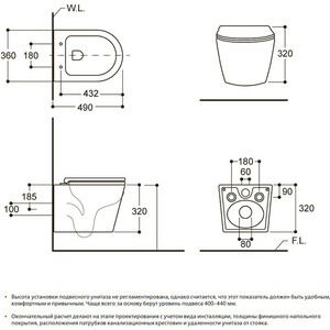 Унитаз подвесной безободковый Avimano Emotion с сиденьем микролифт, серый матовый (1000073)