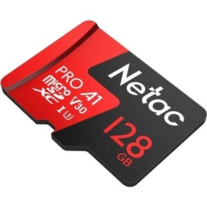 Карта памяти NeTac MicroSD card P500 Extreme Pro 128GB, retail version w/SD adapter