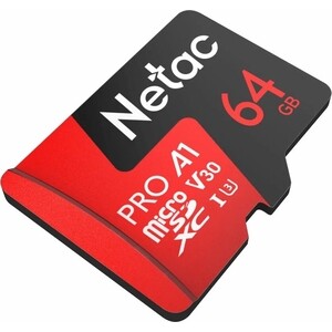 Карта памяти NeTac MicroSD P500 Extreme Pro 64GB, Retail version card only