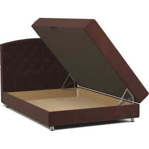 Кровать двуспальная с подъемным механизмом Шарм-Дизайн Премиум 160 велюр Дрим шоколад