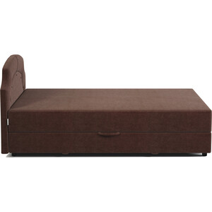 Кровать односпальная с подъемным механизмом Шарм-Дизайн Шарм 90 велюр Дрим шоколад.