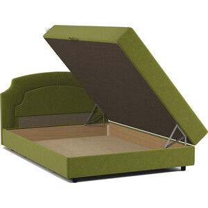 Кровать односпальная с подъемным механизмом Шарм-Дизайн Шарм 90 велюр Дрим эппл.