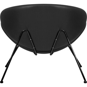 Кресло дизайнерское Dobrin EMILY LMO-72 черный винил YP16, черное основания