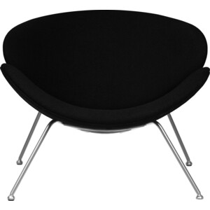 Кресло дизайнерское Dobrin EMILY LMO-72 черный ткань AF9, хромированная сталь