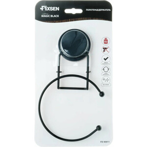 Полотенцедержатель Fixsen Magic Black кольцо, черный (FX-45011)