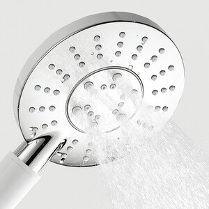 Ручной душ Wasserkraft 3-функциональная, белый/хром (A058)