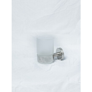 Стакан для ванной Tiger Boston полированная сталь/стекло матовое (3076.3.03.00)
