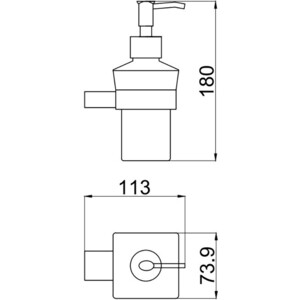 Дозатор для жидкого мыла Allen Brau Infinity белый/хром (6.21006-00)