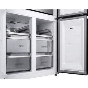 Холодильник Weissgauff WCD 590 NoFrost Inverter Premium Biofresh Black Glass
