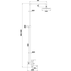 Душевая система Timo Beverly хром (SX-1060/00)