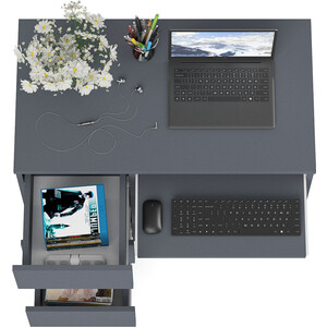 Стол компьютерный СВК Мори МС-6 левый, цвет графит (1025941)