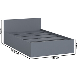 Кровать СВК Мори 120, цвет графит (1026900)