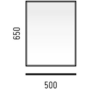 Зеркало Corozo Гольф 50х65 белое (SD-00000630)