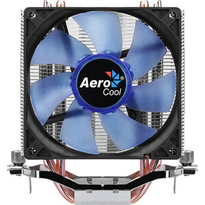 Кулер для процессора Aerocool Verkho 4 Lite 125W/ Intel 115x/AMD/ PWM / Blue LED/ Clip