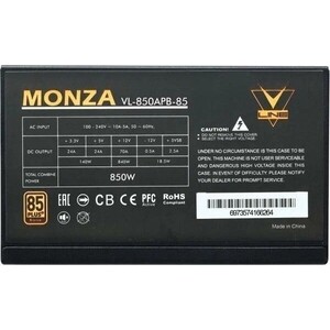 Блок питания Formula 850W MONZA (ATX 80+ bronze 24+2x(4+4) pin APFC 120mm fan 7xSATA RTL) (VL-850APB-85)