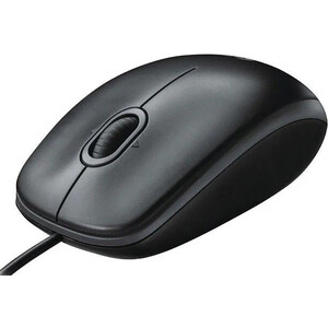 Мышь Logitech B100 black (USB, оптическая, 800dpi, 2but) (910-0055477)