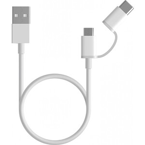 Кабель Xiaomi Mi 2-in-1 USB Cable Micro-USB to Type C 30см SJX02ZM (SJV4083TY)
