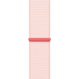 Смарт-часы Apple Watch Series 9 A2978 41мм OLED корп.розовый Sport Loop рем.светло-розовый разм.брасл.:130-200мм (MR953LL/A)