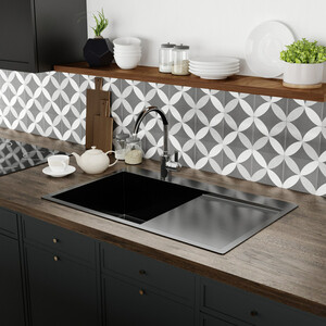Кухонная мойка Mixline Pro 78х50 левая, черный графит (4610211009387)