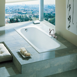 Чугунная ванна Roca Continental 100x70 без покрытия (211507001)
