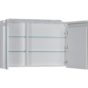 Зеркальный шкаф Aquanet Лайн 90 R белый (164934)