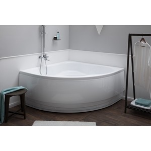 Акриловая ванна Aquanet Santiago 160x160 с каркасом и панелью (205545, 169177)