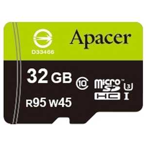 Карта памяти Apacer 32GB microSDHC Class 10 UHS-I U3 (SD адаптер) (AP32GMCSH10U3-R)