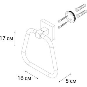 Полотенцедержатель Fixsen Metra кольцо (FX-11111)