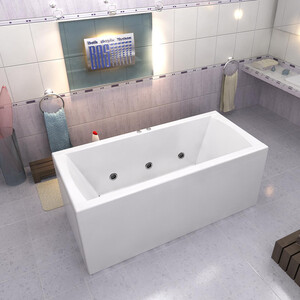 Акриловая ванна BAS Индика 170х80 с каркасом, фронтальная панель (В 00013, Э 00013)