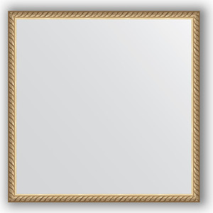 Зеркало в багетной раме Evoform Definite 58x58 см, витая латунь 26 мм (BY 0617)