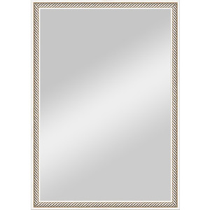 Зеркало в багетной раме поворотное Evoform Definite 48x68 см, витое серебро 28 мм (BY 0622)
