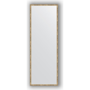 Зеркало в багетной раме поворотное Evoform Definite 47x137 см, серебряный бамбук 24 мм (BY 0711)