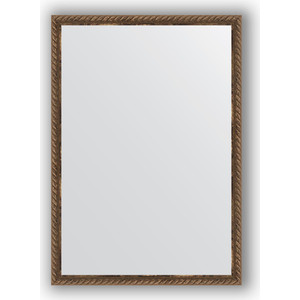 Зеркало в багетной раме поворотное Evoform Definite 48x68 см, витая бронза 26 мм (BY 0787)