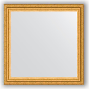 Зеркало в багетной раме Evoform Definite 76x76 см, состаренное золото 67 мм (BY 1031)