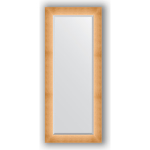 Зеркало с фацетом в багетной раме поворотное Evoform Exclusive 61x146 см, травленое золото 87 мм (BY 1171)