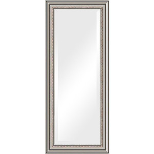Зеркало с фацетом в багетной раме поворотное Evoform Exclusive 61x146 см, римское серебро 88 мм (BY 1267)