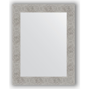 Зеркало в багетной раме поворотное Evoform Definite 70x90 см, волна хром 90 мм (BY 3185)