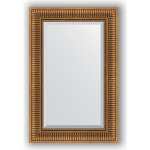 Зеркало с фацетом в багетной раме поворотное Evoform Exclusive 57x87 см, бронзовый акведук 93 мм (BY 3414)