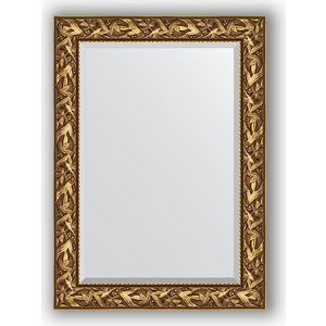 Зеркало с фацетом в багетной раме поворотное Evoform Exclusive 79x109 см, византия золото 99 мм (BY 3467)