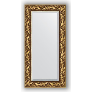 Зеркало с фацетом в багетной раме поворотное Evoform Exclusive 59x119 см, византия золото 99 мм (BY 3493)